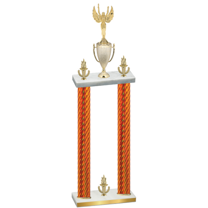 Double Orange Carbon Fiber Victory Victory Trophy
