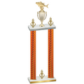 Double Orange Carbon Fiber Victory Fishing Trophy