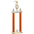 Double Orange Carbon Fiber Year Shooter Trophy