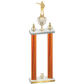 Double Orange Carbon Fiber Year Shooter Trophy