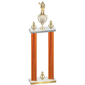 Double Orange Carbon Fiber Victory Holiday Trophy