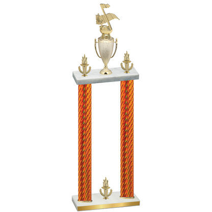 Double Orange Carbon Fiber Victory Music Trophy