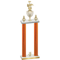 Double Orange Carbon Fiber Year Music Trophy