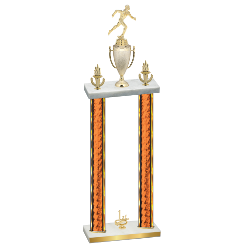 Double Orange Glacier First Place Running Trophy
