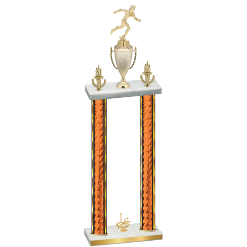 Double Orange Glacier First Place Running Trophy