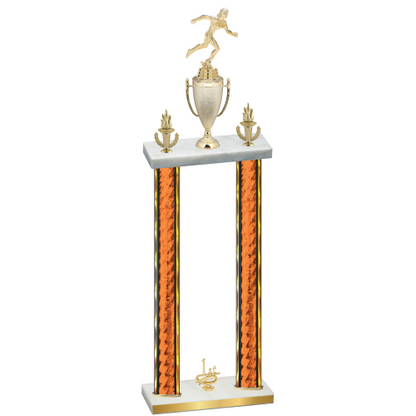 Double Orange Glacier First Place Running Trophy