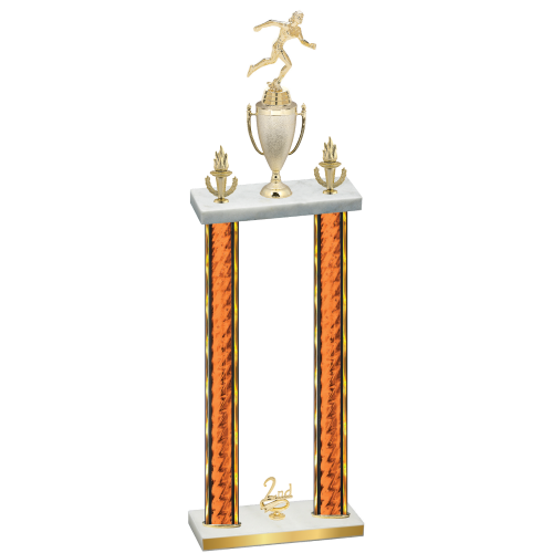 Double Orange Glacier Second Place Running Trophy