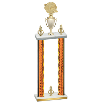 Double Orange Glacier Victory Running Trophy