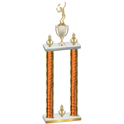 Double Orange Glacier Victory Tennis Trophy