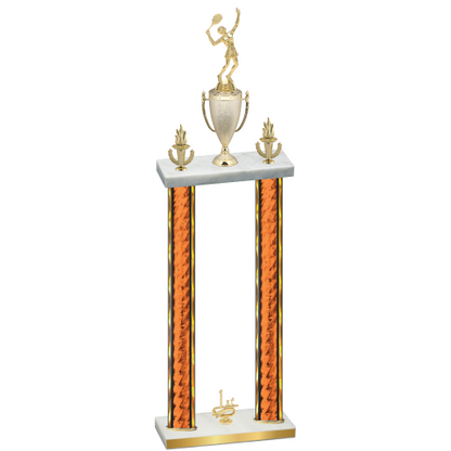 Double Orange Glacier First Place Tennis Trophy