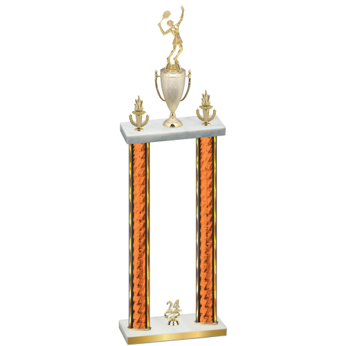 Double Orange Glacier Year Tennis Trophy
