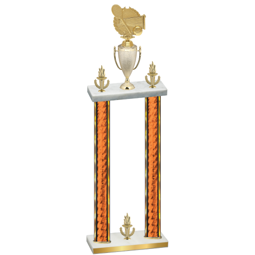 Double Orange Glacier Victory Tennis Trophy