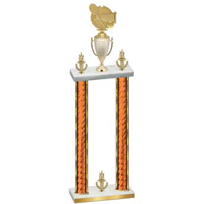 Double Orange Glacier Victory Tennis Trophy