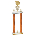 Double Orange Glacier Year Tennis Trophy