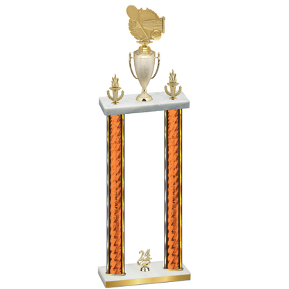Double Orange Glacier Year Tennis Trophy