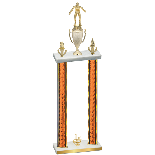 Double Orange Glacier First Place Wrestling Trophy