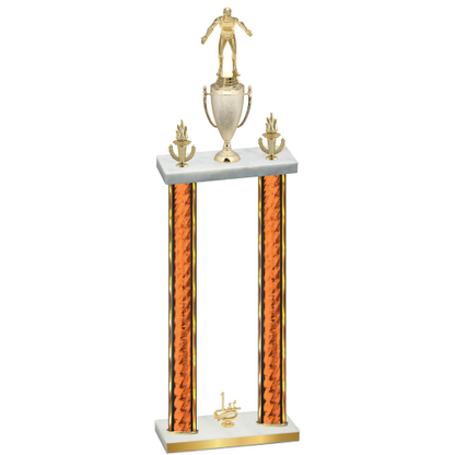 Double Orange Glacier First Place Wrestling Trophy