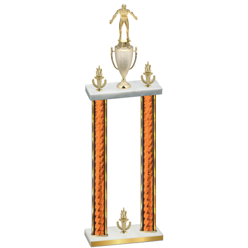 Double Orange Glacier Victory Wrestling Trophy
