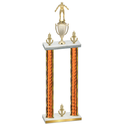 Double Orange Glacier Victory Wrestling Trophy