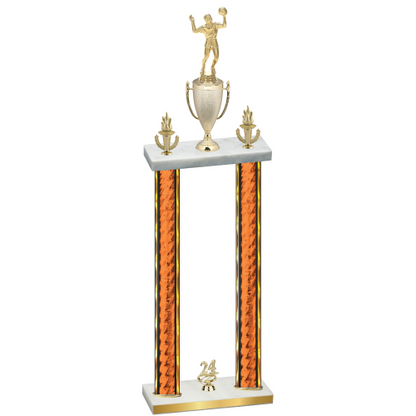 Double Orange Glacier Year Volleyball Trophy