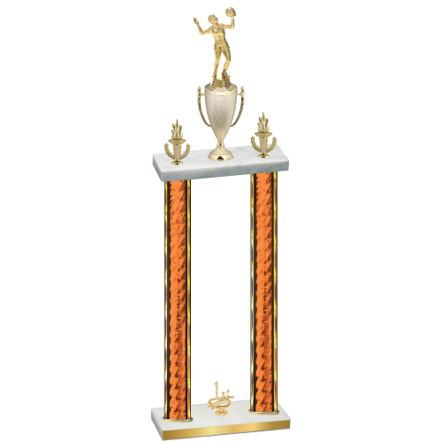 Double Orange Glacier First Place Volleyball Trophy