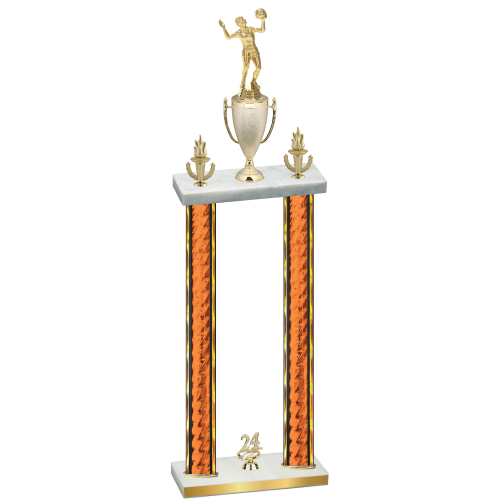Double Orange Glacier Year Volleyball Trophy