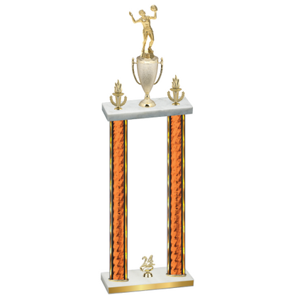 Double Orange Glacier Year Volleyball Trophy