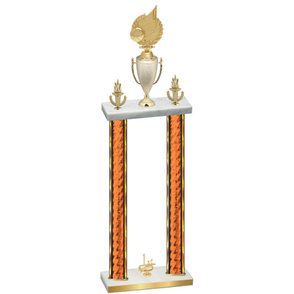 Double Orange Glacier First Place Volleyball Trophy