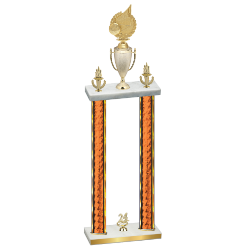 Double Orange Glacier Year Volleyball Trophy