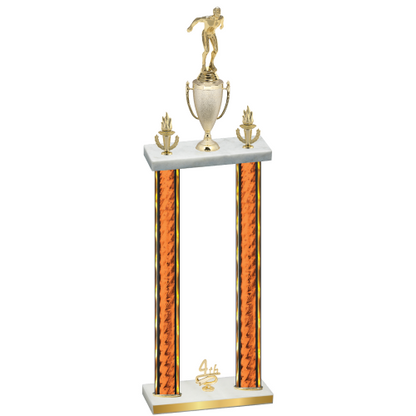 Double Orange Glacier Fourth Place Swimming Trophy