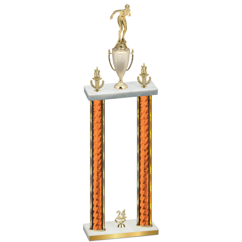 Double Orange Glacier Year Tennis Trophy