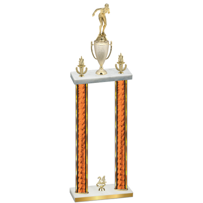 Double Orange Glacier Year Tennis Trophy