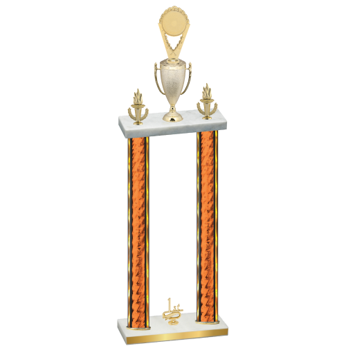 Double Orange Glacier First Place Insert Trophy