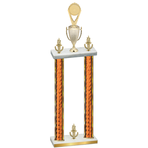 Double Orange Glacier Victory Insert Trophy