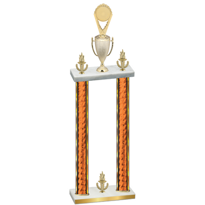 Double Orange Glacier Victory Insert Trophy