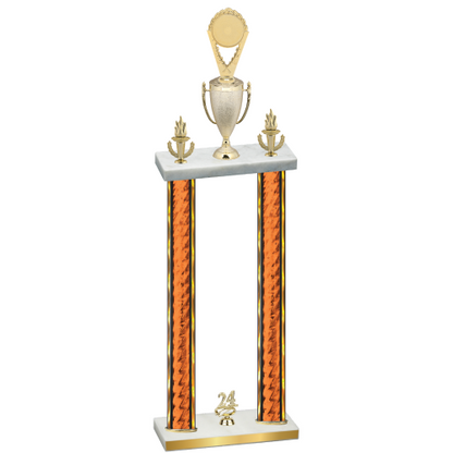Double Orange Glacier Year Insert Trophy
