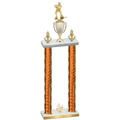 Double Orange Glacier Fourth Place Hockey Trophy