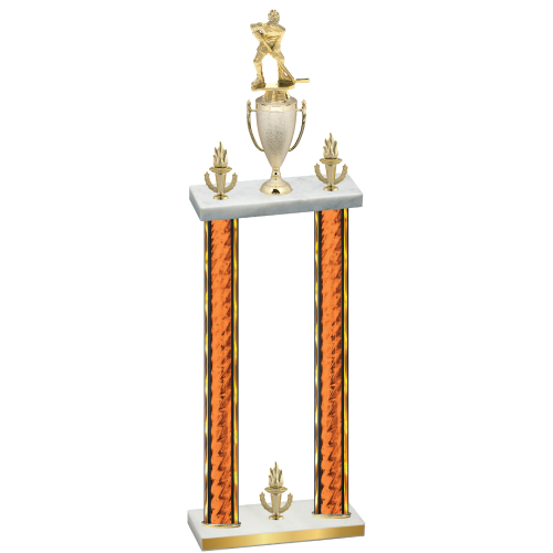 Double Orange Glacier Victory Hockey Trophy