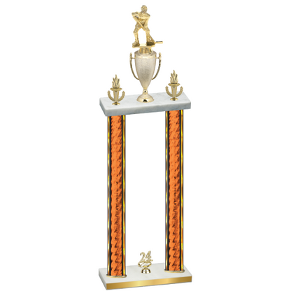 Double Orange Glacier Year Hockey Trophy
