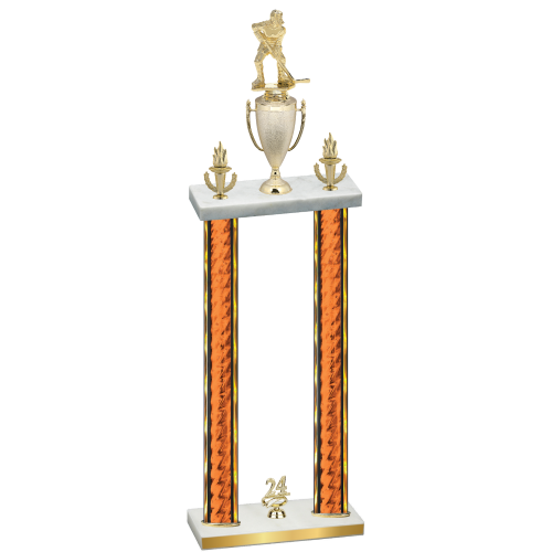 Double Orange Glacier Year Hockey Trophy