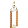 Double Orange Glacier Second Place Lacrosse Trophy