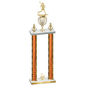Double Orange Glacier Second Place Lacrosse Trophy