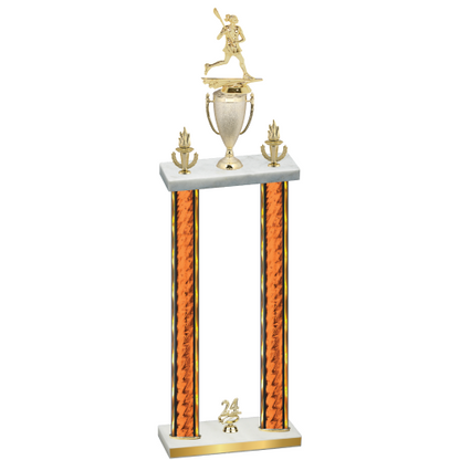 Double Orange Glacier Year Lacrosse Trophy