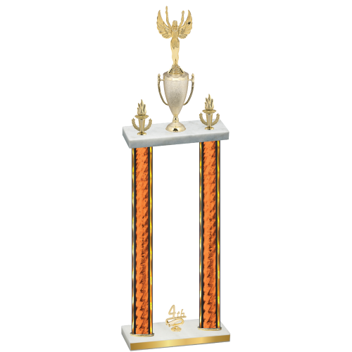 Double Orange Glacier Fourth Place Victory Trophy