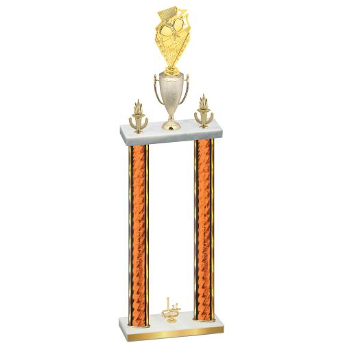 Double Orange Glacier First Place Pickleball Trophy
