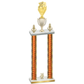 Double Orange Glacier Year Pickleball Trophy