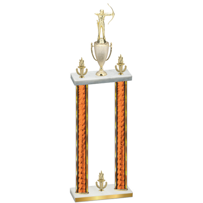 Double Orange Glacier Victory Archery Trophy