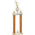 Double Orange Glacier Year Basketball Trophy