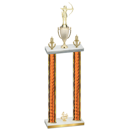 Double Orange Glacier Fourth Place Archery Trophy