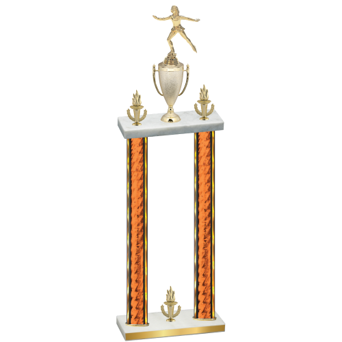 Double Orange Glacier Victory Skater Trophy